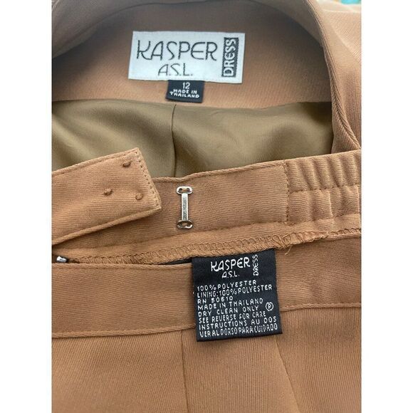 Kasper ASL Women Career Short Sleeve Jacket & Skirt 2 Pcs Suit Set Size 12 - Picture 11 of 11